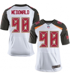 Men's Nike Tampa Bay Buccaneers #98 Clinton McDonald Elite White NFL Jersey