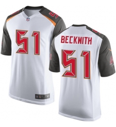 Men's Nike Tampa Bay Buccaneers #51 Kendell Beckwith Game White NFL Jersey