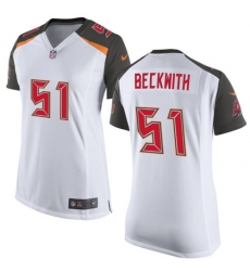 Women's Nike Tampa Bay Buccaneers #51 Kendell Beckwith Game White NFL Jersey