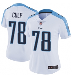 Women's Nike Tennessee Titans #78 Curley Culp Elite White NFL Jersey