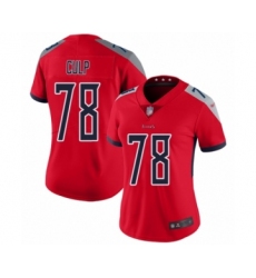 Women's Tennessee Titans #78 Curley Culp Limited Red Inverted Legend Football Jersey