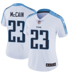 Women's Nike Tennessee Titans #23 Brice McCain Elite White NFL Jersey