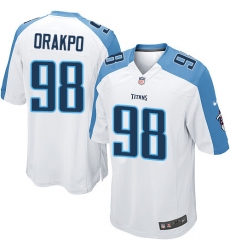 Men's Nike Tennessee Titans #98 Brian Orakpo Game White NFL Jersey