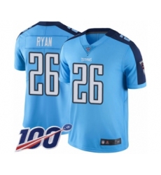 Youth Tennessee Titans #26 Logan Ryan Limited Light Blue Rush Vapor Untouchable 100th Season Football Jersey
