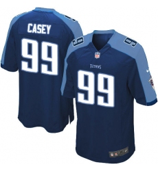 Men's Nike Tennessee Titans #99 Jurrell Casey Game Navy Blue Alternate NFL Jersey