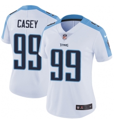 Women's Nike Tennessee Titans #99 Jurrell Casey Elite White NFL Jersey