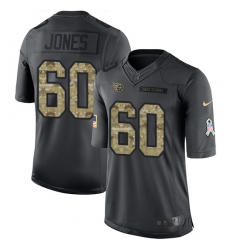 Men's Nike Tennessee Titans #60 Ben Jones Limited Black 2016 Salute to Service NFL Jersey