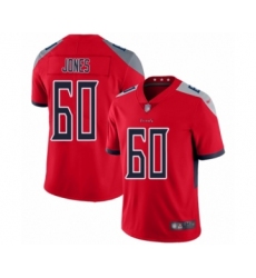 Youth Tennessee Titans #60 Ben Jones Limited Red Inverted Legend Football Jersey