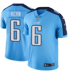 Men's Nike Tennessee Titans #6 Brett Kern Light Blue Team Color Vapor Untouchable Limited Player NFL Jersey