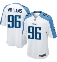 Men's Nike Tennessee Titans #96 Sylvester Williams Game White NFL Jersey