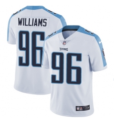 Youth Nike Tennessee Titans #96 Sylvester Williams Elite White NFL Jersey