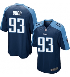 Men's Nike Tennessee Titans #93 Kevin Dodd Game Navy Blue Alternate NFL Jersey