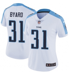 Women's Nike Tennessee Titans #31 Kevin Byard Elite White NFL Jersey