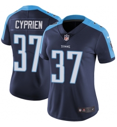 Women's Nike Tennessee Titans #37 Johnathan Cyprien Elite Navy Blue Alternate NFL Jersey