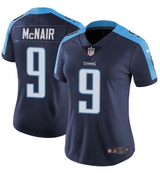 Women's Nike Tennessee Titans #9 Steve McNair Elite Navy Blue Alternate NFL Jersey