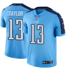 Youth Nike Tennessee Titans #13 Taywan Taylor Elite Light Blue Team Color NFL Jersey