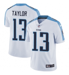 Youth Nike Tennessee Titans #13 Taywan Taylor Elite White NFL Jersey