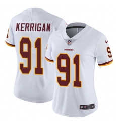 Women's Nike Washington Redskins #91 Ryan Kerrigan Elite White NFL Jersey
