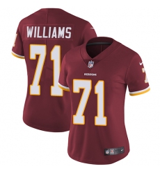 Women's Nike Washington Redskins #71 Trent Williams Elite Burgundy Red Team Color NFL Jersey