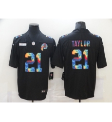 Men's Washington Redskins #21 Sean Taylor Rainbow Version Nike Limited Jersey