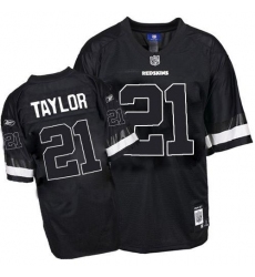 Reebok Washington Redskins #21 Sean Taylor Black Shadow Premier EQT Throwback NFL Jersey