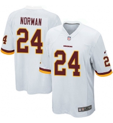 Men's Nike Washington Redskins #24 Josh Norman Game White NFL Jersey