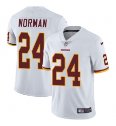Youth Nike Washington Redskins #24 Josh Norman Elite White NFL Jersey