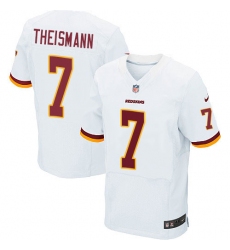 Men's Nike Washington Redskins #7 Joe Theismann Elite White NFL Jersey