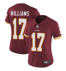 Women's Nike Washington Redskins #17 Doug Williams Elite Burgundy Red Team Color NFL Jersey