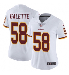 Women's Nike Washington Redskins #58 Junior Galette Elite White NFL Jersey