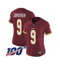 Women's Washington Redskins #9 Sonny Jurgensen Burgundy Red Team Color Vapor Untouchable Limited Player 100th Season Football Jersey