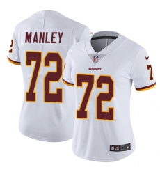 Women's Nike Washington Redskins #72 Dexter Manley White Vapor Untouchable Limited Player NFL Jersey