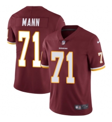 Youth Nike Washington Redskins #71 Charles Mann Burgundy Red Team Color Vapor Untouchable Limited Player NFL Jersey