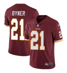 Youth Nike Washington Redskins #21 Earnest Byner Elite Burgundy Red Team Color NFL Jersey