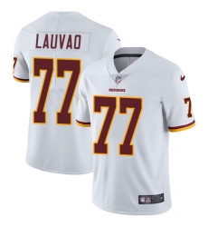 Youth Nike Washington Redskins #77 Shawn Lauvao Elite White NFL Jersey