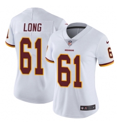 Women's Nike Washington Redskins #61 Spencer Long White Vapor Untouchable Limited Player NFL Jersey