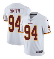 Youth Nike Washington Redskins #94 Preston Smith Elite White NFL Jersey