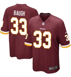 Men's Nike Washington Redskins #33 Sammy Baugh Game Burgundy Red Team Color NFL Jersey