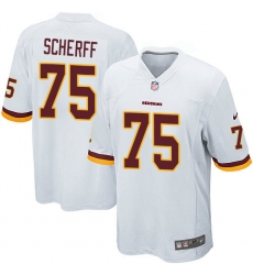 Men's Nike Washington Redskins #75 Brandon Scherff Game White NFL Jersey