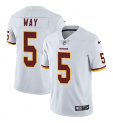 Youth Nike Washington Redskins #5 Tress Way Elite White NFL Jersey