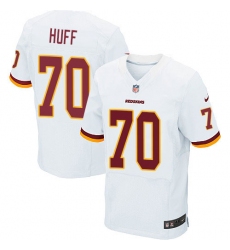 Men's Nike Washington Redskins #70 Sam Huff Elite White NFL Jersey