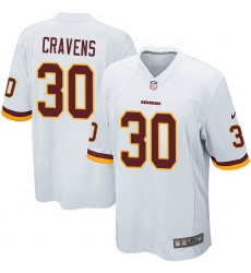Men's Nike Washington Redskins #30 Su'a Cravens Game White NFL Jersey