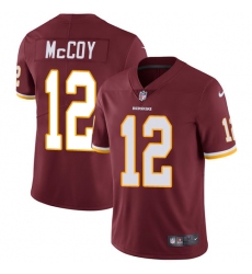 Men's Nike Washington Redskins #12 Colt McCoy Burgundy Red Team Color Vapor Untouchable Limited Player NFL Jersey