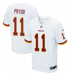 Men's Nike Washington Redskins #11 Terrelle Pryor Elite White NFL Jersey