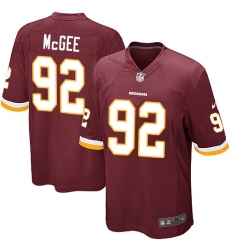Men's Nike Washington Redskins #92 Stacy McGee Game Burgundy Red Team Color NFL Jersey