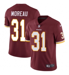 Men's Nike Washington Redskins #31 Fabian Moreau Burgundy Red Team Color Vapor Untouchable Limited Player NFL Jersey
