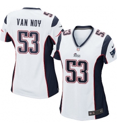 Women's Nike New England Patriots #53 Kyle Van Noy Game White NFL Jersey