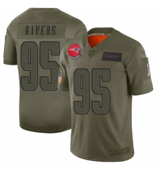 Youth New England Patriots #95 Derek Rivers Limited Camo 2019 Salute to Service Football Jersey