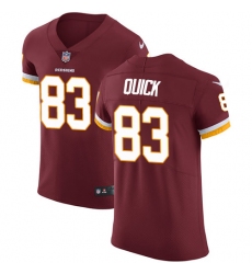 Men's Nike Washington Redskins #83 Brian Quick Elite Burgundy Red Team Color NFL Jersey