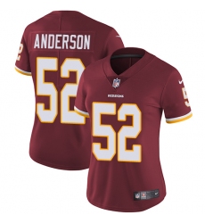 Women's Nike Washington Redskins #52 Ryan Anderson Elite Burgundy Red Team Color NFL Jersey
